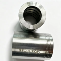 Embout poli résistant à la corrosion KEYFOSS pour raccords de tuyaux 4SP 4SH 00400-06, colliers de serrage pour équipement industriel basse pression