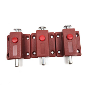 Loquet à ressort pour porte de meuble Lu Ye, en plastique brun rougeâtre, dissimulé, avec option de verrouillage - Product Image 1