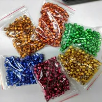 Bagues de patte en aluminium pour canaris et pinsons colorés britanniques, pour usage en volière
