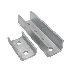 Connecteur externe en U à quatre trous HDG 6 mm, fixation facile, support profond, assemblage en acier au carbone ASTM, vente directe usine - Product Image 3