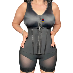 Faja Colombiana de Alta Compresión para Liposucción, Postoperatoria, Moldea la Figura, Aplana el <span class=keywords><strong>Abdomen</strong></span>, Levanta Glúteos, con Varillas - Product Image 1