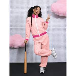 Chaqueta Cortavientos Retro de los 80 para Mujer, Personalizada, con Bloques de Color, Reversible, Estilo Racer, Manga Larga, Abrigo Casual de Primavera - Product Image 4