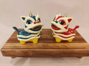 Leones bailando estilo chino arte popular accesorios para <span class=keywords><strong>el</strong></span> hogar arte artesanía regalo de negocios - Product Image 6