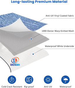 Ngoài trời tán nhiệm vụ nặng nề thời tiết Vinyl PVC RV mái hiên vải thay thế cho người cắm trại, Trailer, và Motorhome mái hiên - Product Image 2