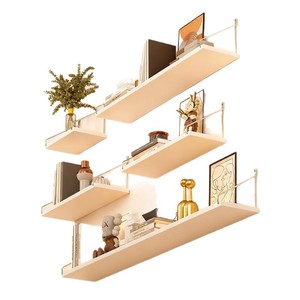 <b>Wall</b> <b>Mounted</b> <b>Shelf</b> Aluminum Rectangle Living Room Storage Bookshelf Neatening Organization Multiple Specifications - Product Image 5