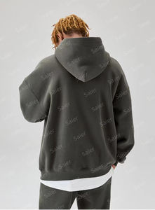 E220766 Custom Cotton Hoodie Unisex Sweatshirt Fleece Plain <strong>Hoodies</strong> No String Men's <strong>Hoodies</strong> &amp; Sweatshirts Winter Pullover - Product Image 3