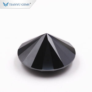 Moissanite noire en vrac, <span class=keywords><strong>1</strong></span> <span class=keywords><strong>carat</strong></span>, <span class=keywords><strong>prix</strong></span> bas, moissanite ronde 4H Sic, <span class=keywords><strong>prix</strong></span> <span class=keywords><strong>de</strong></span> la moissanite noire - Product Image 3