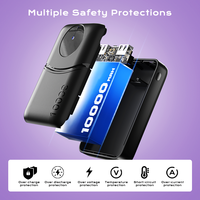 Banque d'alimentation mince personnalisable 22,5W 5000mAh 10000mAh PVC & ABS Chargeur sans fil magnétique Banque d'alimentation pour téléphone avec logo Étanche