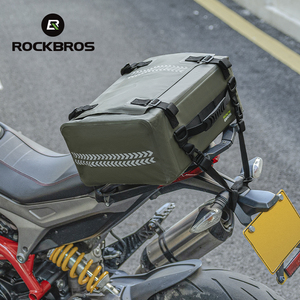 Borsa Posteriore ROCKBROS ad Alta Capacità Verde Impermeabile per Moto Borse da Sella per Bicicletta Borsone Portapacchi Posteriore Borsa per Consegne Moto - Product Image 3