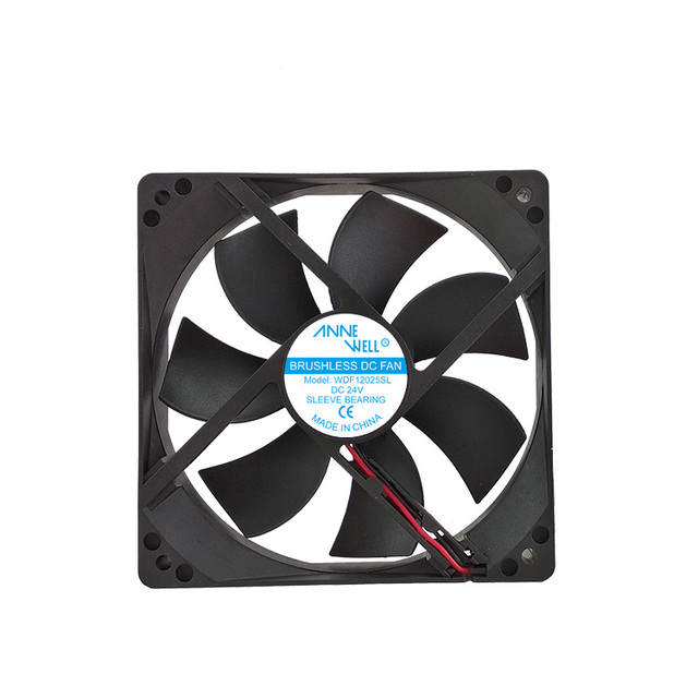 12025 Sleeve Bearing Axial Flow Fans 12V 24V PC Cooler Brushless 120MM Exhaust Industrial Fan PWM Fireproof DC Cooling Fan