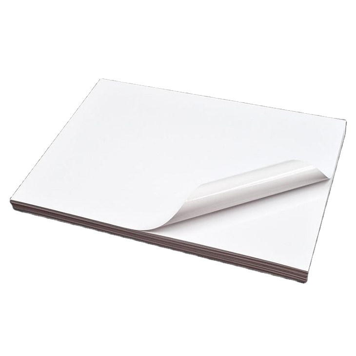 Glossy PE Adhesive Sticker Paper with Water Activated & Hot Melt Adhesive Antistatic Warning Use for Injetk Printer