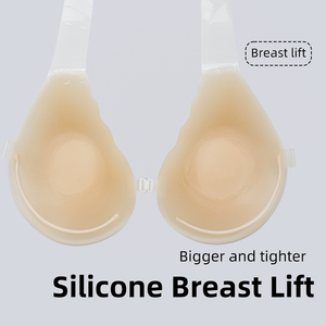 Onzichtbare Lift Zelfklevende Siliconen Beha Waterdichte Backless Push-Up Zware Borsten Plus Size Borstlift Extra Grote Intimi Voor - Product Image 2