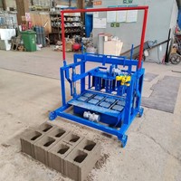Machine à fabriquer des blocs de béton manuels de petite taille pour la ponte des œufs, à vendre, machines à fabriquer des blocs de béton, machine à fabriquer des blocs creux