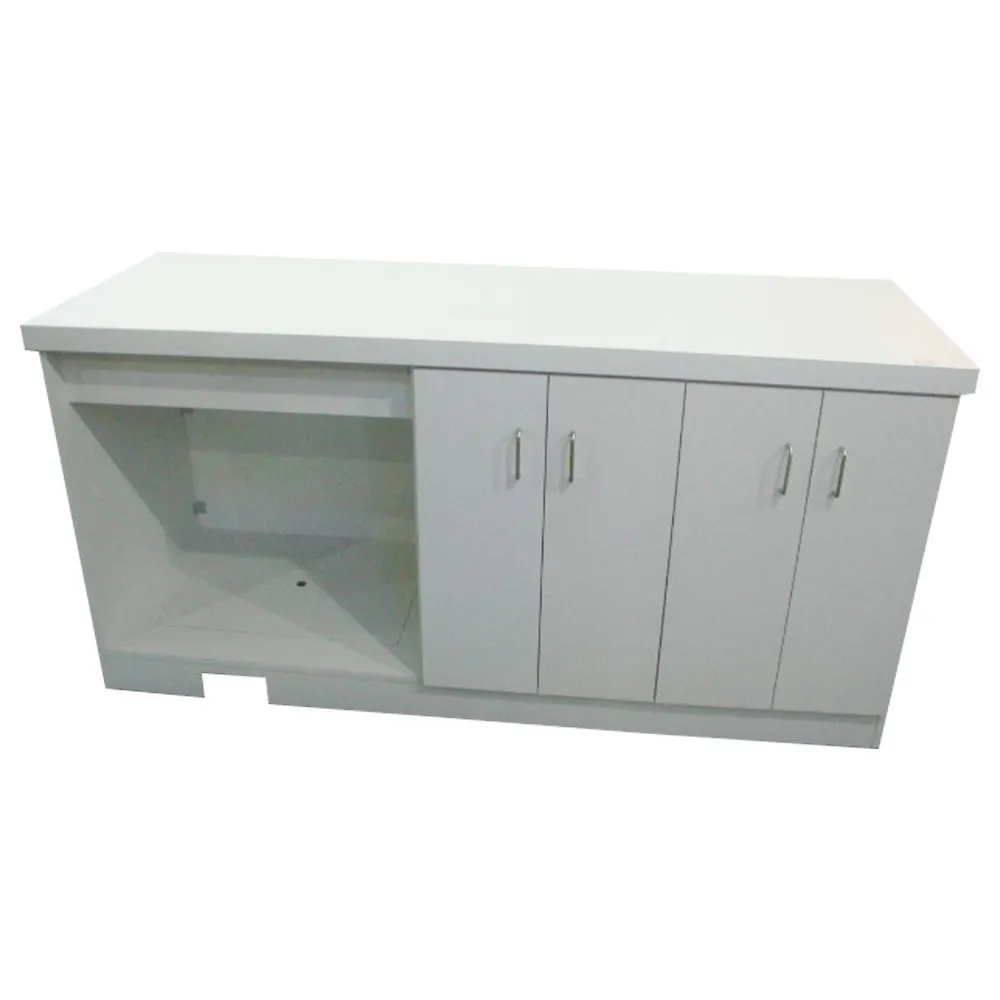 Yiree Fabrik heiß verkaufen Pulver beschichtung weiß Büro Empfang Kassierer Schreibtisch Ladentheke Kasse zum Verkauf