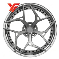 Jantes directionnelles personnalisées à 5 branches 5x112 5x120 5x114.3 5x130 pour voitures de course et de sport Mercedes-Benz BMW AUDI Corvette Ferrari