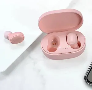 A6S Earphone TWS Bt 5.0, Headset Olahraga Tahan Air Stereo In-Ear Nirkabel untuk Redmi Huawei Samsung