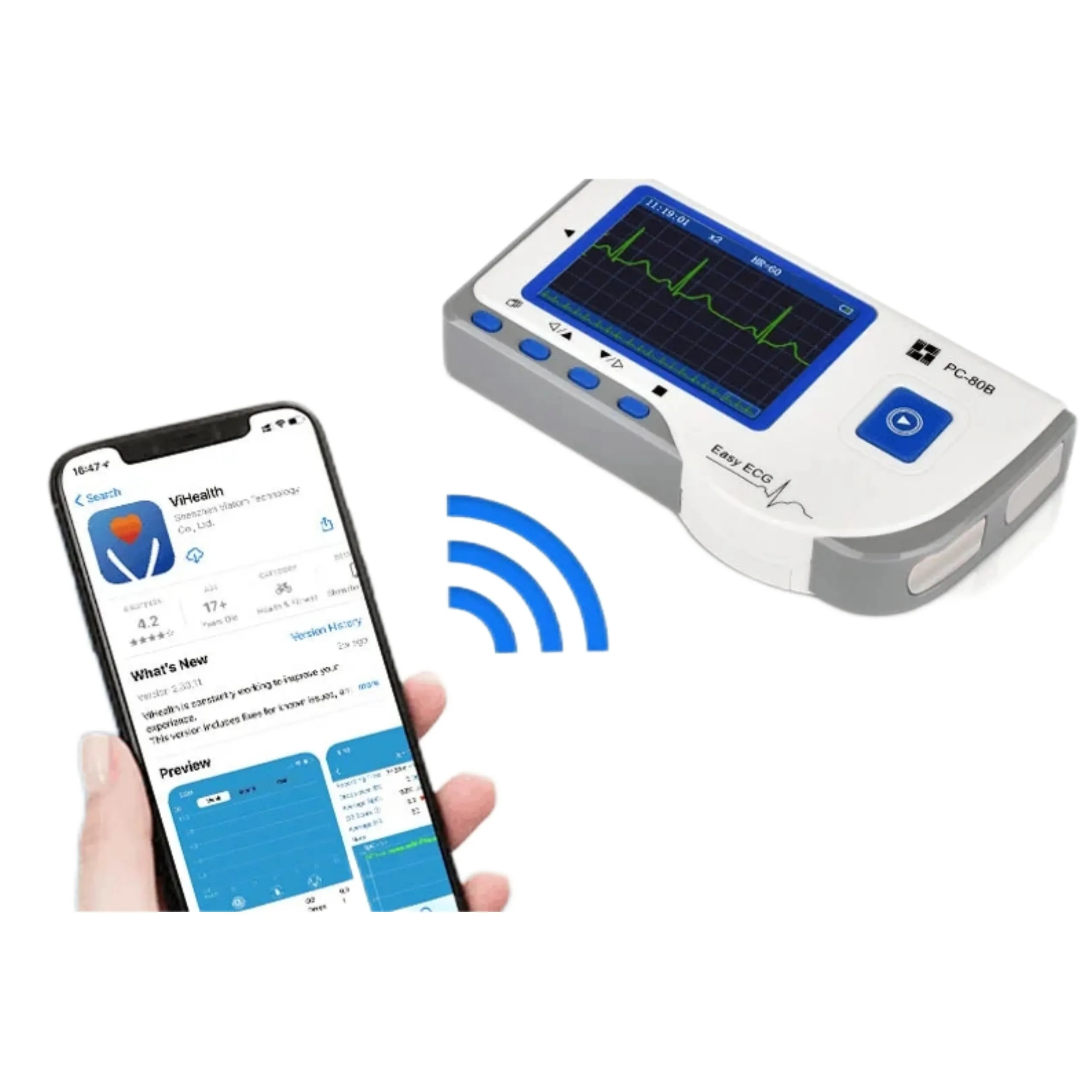 Beste Prijs Professionele Testen Mini Handheld Monitor Ecg Medische Apparaten Draagbare Ecg Machine Professionele Testen