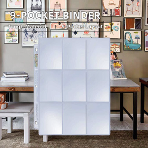 1800 Fundas Protectoras de Plástico para Tarjetas Coleccionables, Premium, 9 Bolsillos, 100 Páginas, Hojas Protectoras de Doble Cara para Carpeta, Almacenamiento de Tarjetas TCG - Product Image 3