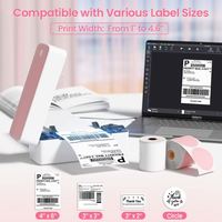 Venta al por Mayor de Impresora de Etiquetas de Envío de Códigos de Barras Térmica en Blanco y Negro PM241-BT 4x6 con USB, 203dpi, 150mm/s
