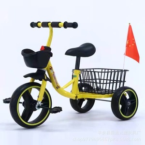Triciclo per bambini con cestello posteriore per bici bambino 3-6 anni bambino giocattolo auto pedalata bicicletta regalo per festa - Product Image 3