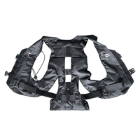 Gilet de protection équestre gonflable en polyester léger, système de fixation, protection du corps du cavalier, sangle de protection, gilet airbag pour l'équitation