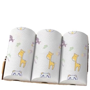 Washable <b>Kitchen</b> <b>Paper</b> Towel Microfiber Thickened Reusable Dishcloth For Cleaning And Degreasing - Product Image 5