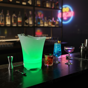 Secchiello per Ghiaccio in Plastica PP da 7L con Bluetooth, Luci LED e Sistema Audio, Refrigeratore Portatile per Vino, Stile Americano per Feste - Product Image 2