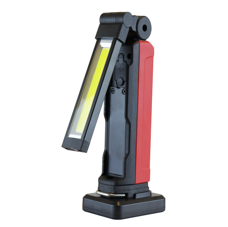 Portable 5W LED Work Light Foldable Rechargeable with 10W COB Dimmable Red Light Work Lamp for Emergency