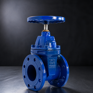 Vanne à opercule à tige non montante en fonte ductile PN16 pour l'alimentation en eau municipale et les conduites de traitement, avec joint souple - Product Image 1