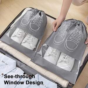 Bolsa de Viaje para Zapatos con Cordón, de Tela No Tejida, Ecológica, a Prueba de Polvo, con Logotipo Personalizado - Product Image 5