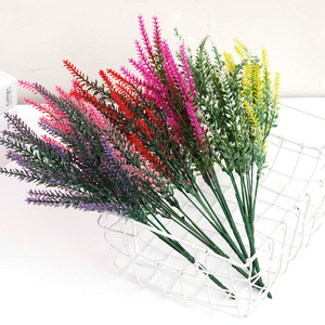 Artificial Lavender Bouquet 35Cm High Simulation Home Garden Decor <b>Wedding</b> <b>Props</b> - Product Image 1