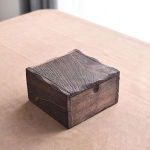 Wholesale Custom Square <b>Sliding</b> Lid Natural Wooden Box <b>Small</b> Jewelry Storage Box - Product Image 4