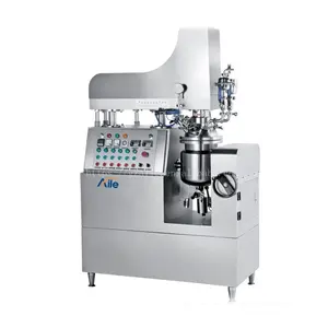 small capacity cosmetic cream lotion making machine laboratory vacuum emulsifying mixer homogenizer emulsifier