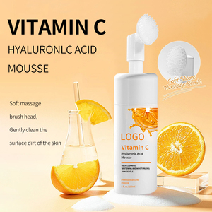 Mousse Nettoyante Visage Bio Minérale et Végétale à la Vitamine C, Marque Blanche OEM, Pour Tous Types de Peaux, Nettoyant Facial aux Acides Aminés - Product Image 3