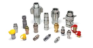 3/8 ''BSP phẳng mặt thủy lực nhanh chóng kết nối khớp nối Thiết lập Skid chỉ đạo Bộ nạp nhanh chóng ngắt kết nối <span class=keywords><strong>Coupler</strong></span> với mũ bụi - Product Image 6