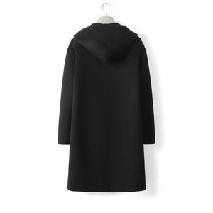 Gabardina con capucha para jóvenes para hombre, lana pura, Tweed de doble cara, salida de fábrica - Product Image 6