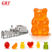 Ligne de dépose automatique de bonbons gélifiés/gommeux CST GD300Q avec machine à fabriquer des biscuits par injection haute efficacité