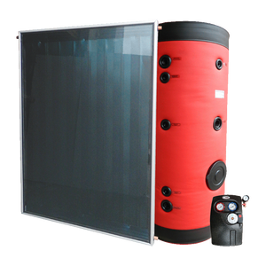 Sistema Solar de Circulación Forzada de 200 LT para Hoteles, Colector de 1 2.66 M2, Calentadores de Agua Solares Eléctricos Independientes - Product Image 1