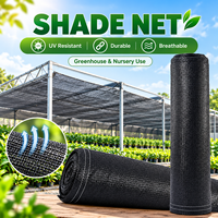 Filet d'ombrage noir en HDPE résistant aux UV pour serre, pépinière, jardin, ferme et protection extérieure