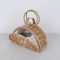 Bolsos de mimbre para mujer, bolsa de mimbre, abaca de mimbre, para verano, venta al por mayor