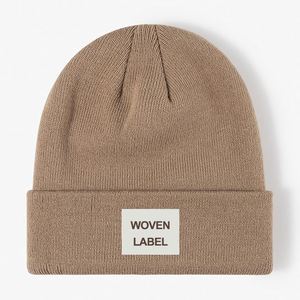 Custom Woven Label Winter <b>Hat</b> Embroidery Knitted <b>Hats</b> Men's Knit Cuffed Beanie - Product Image 1