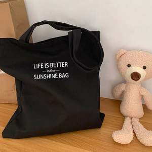 Nuevo Bolso de Mano de Lona Ecológico con Asa de Cuerda y Logotipo Personalizado, Bolsa de Compras Plegable Reutilizable con Cierre de Cremallera - Product Image 3