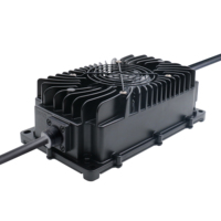 LNLEE 48V 10A UK EU Standard Chargeur de batterie pour Lifepo4 600W électrique avec protection OTP et OVP