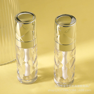 Diamond Shaped <b>Lip</b> Gloss Tube 4.5ml Transparent Cosmetic Packaging Glossy Makeup Container - Product Image 2