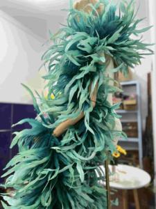 Boa <span class=keywords><strong>de</strong></span> plumas <span class=keywords><strong>de</strong></span> cola <span class=keywords><strong>de</strong></span> gallo esponjoso <span class=keywords><strong>de</strong></span> <span class=keywords><strong>2</strong></span> <span class=keywords><strong>metros</strong></span>, 350 gramos, Chandelle, Boa <span class=keywords><strong>de</strong></span> plumas decorativa, patrón teñido <span class=keywords><strong>para</strong></span> vestido <span class=keywords><strong>de</strong></span> Carnaval - Product Image 5