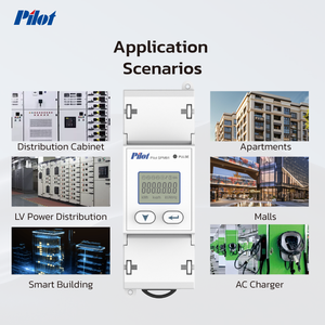 Thí điểm spm91 LCD hiển thị DIN-Rail năng lượng mét 0.5 độ chính xác lớp 220V CE chứng nhận iốt sẵn sàng giai đoạn duy nhất đơn vị - Product Image 2