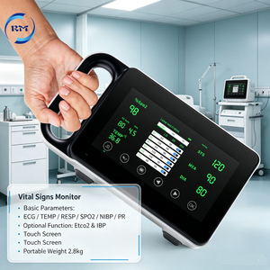 Moniteur portable multi-paramètres ECG et tension artérielle 7 pouces, étanche, pour les signes vitaux en <span class=keywords><strong>salle</strong></span> <span class=keywords><strong>de</strong></span> <span class=keywords><strong>soins</strong></span>, ambulance et radiographie dentaire - Product Image 4