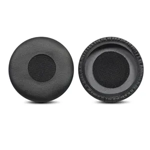 Esponja de espuma de memória couro pu para fones de ouvido, almofada de substituição em gel para Jabra Evolve 30 II, almofada de 45 mm