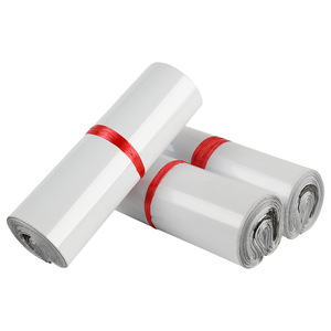 Sacs d'expédition blancs recyclés Tennis Crown, longueur de scellage 4 cm, sacs d'emballage en plastique auto-scellants - Product Image 2