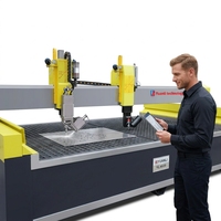 Machine à jet d'eau 5 axes YUANLI AC 42KW multifonctionnelle pour la découpe d'éviers